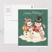Snowman Briefkaart (Voorkant / Achterkant)