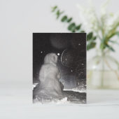 snowman briefkaart (Staand voorkant)