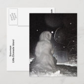 snowman briefkaart (Voorkant / Achterkant)