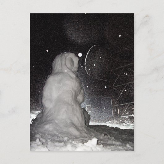 snowman briefkaart (Voorkant)