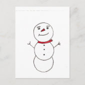 Snowman Briefkaart (Voorkant)