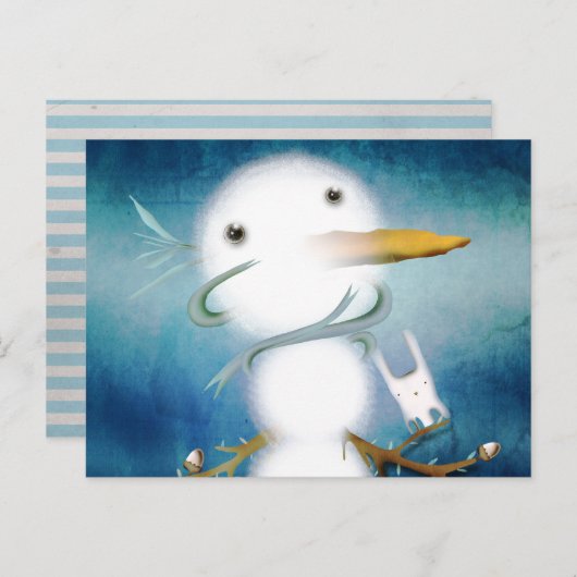 SNOWMAN BRIEFKAART (Voorkant / Achterkant)