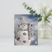 Snowman Briefkaart (Staand voorkant)