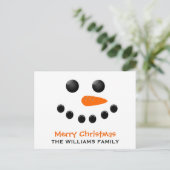 Snowman Briefkaart (Staand voorkant)