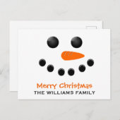 Snowman Briefkaart (Voorkant / Achterkant)