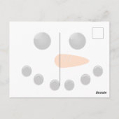 Snowman Briefkaart (Achterkant)