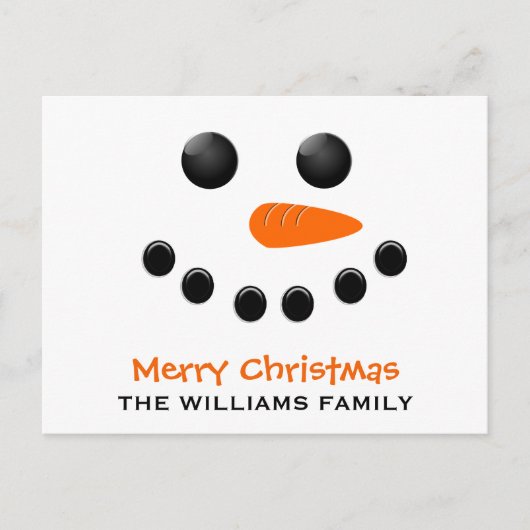 Snowman Briefkaart (Voorkant)