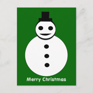 Snowman-Briefkaart glimlachen Feestdagenkaart