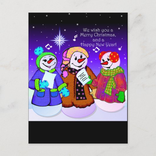 Snowman Briefkaarten (Voorkant)