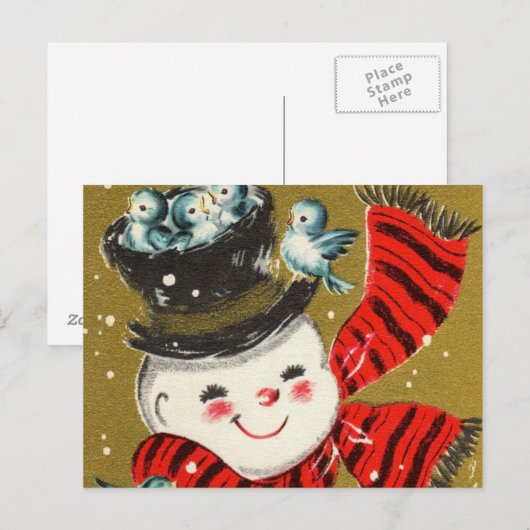 Snowman | BRIEFKAARTEN (Voorkant / Achterkant)