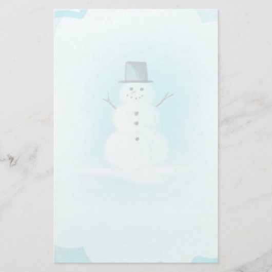 Snowman Briefpapier (Voorkant)