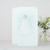 Snowman Briefpapier (Staand voorkant)