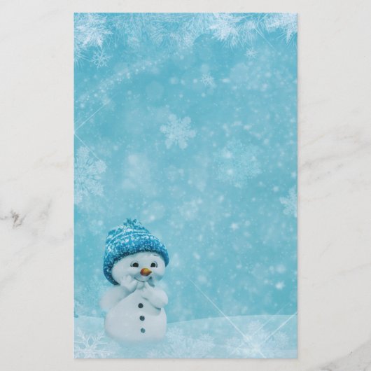 Snowman Briefpapier (Voorkant)