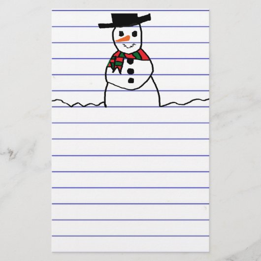Snowman Briefpapier (Voorkant)