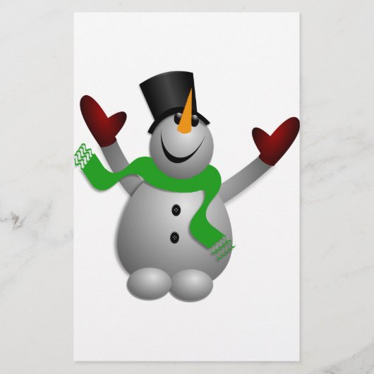 Snowman Briefpapier (Voorkant)