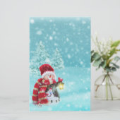 Snowman Briefpapier (Staand voorkant)