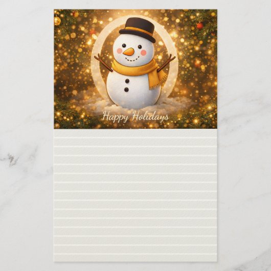 Snowman Briefpapier (Voorkant)