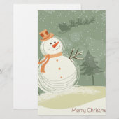 Snowman Briefpapier (Voorkant / Achterkant)