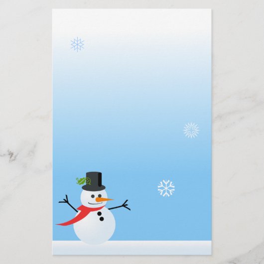 Snowman Briefpapier (Voorkant)