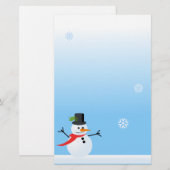 Snowman Briefpapier (Voorkant / Achterkant)