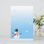 Snowman Briefpapier (Staand voorkant)