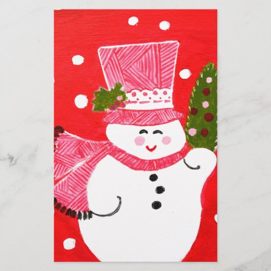 Snowman Briefpapier (Voorkant)