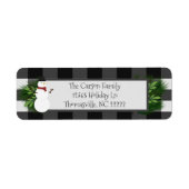 Snowman Buffalo Adresetiketten Etiket (Voorkant)