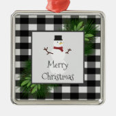 Snowman Buffalo Gepegisterd Ornament (Voorkant)