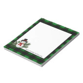 Snowman Buffalo Gepersonaliseerd Notitieblok (Linkerzijde)