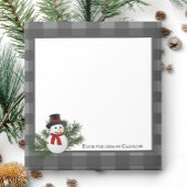 Snowman Buffalo Gepersonaliseerd Notitieblok