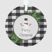 Snowman Buffalo Ornament (achterkant)