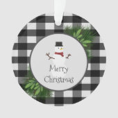 Snowman Buffalo Ornament (voorkant)