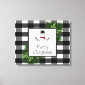 Snowman Buffalo Play Canvas Afdrukken (Voorkant)