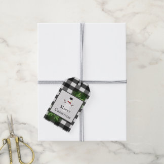 Snowman Buffalo Play Gift Label Cadeaulabel