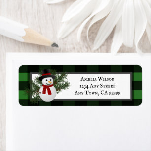 Snowman Buffalo Postlabel spelregels Etiket