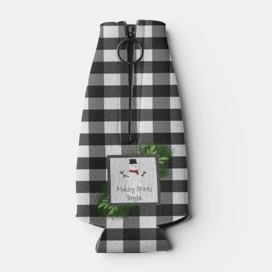 Snowman Buffalo Pset Bottle Cooler (Achterkant)