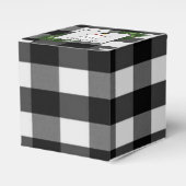Snowman Buffalo Pset Favor Box Bedankdoosjes (Voorkant Zijde)