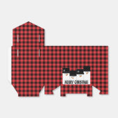 Snowman Buffalo Pset Favor Box met kerstmis Bedankdoosjes (Uitgevouwen)