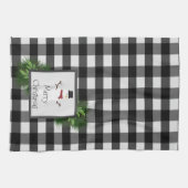 Snowman Buffalo Pset Kitchen Towel Theedoek (Horizontaal)