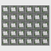 Snowman Buffalo-speldenpapier Cadeaupapier (Vlak)