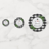 Snowman Buffalo-speltafel-Confetti Confetti (Voorkanten)