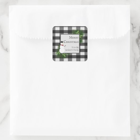 Snowman Buffalo Sticker (Tas)