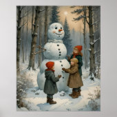 Snowman Builders-Poster Poster (Voorkant)