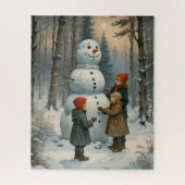 Snowman Builders Puzzel (Verticaal)