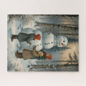 Snowman Builders Puzzel (Horizontaal)