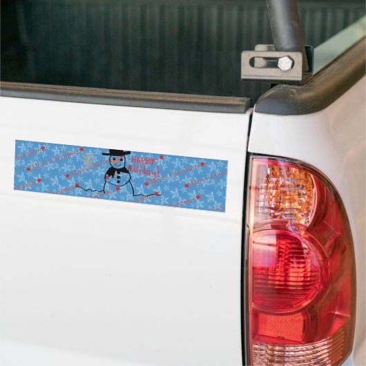 Snowman Bumpersticker (Op Truck)