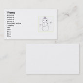 Snowman Business cards Visitekaartje (Voorkant / Achterkant)