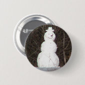 Snowman Button (Voorkant /achterkant)