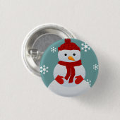Snowman Button (Voorkant /achterkant)