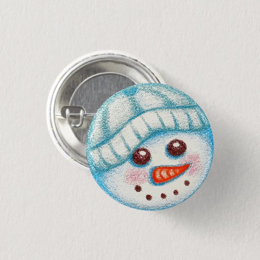 Snowman Button (Voorkant /achterkant)